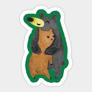 Bearhug! Sticker